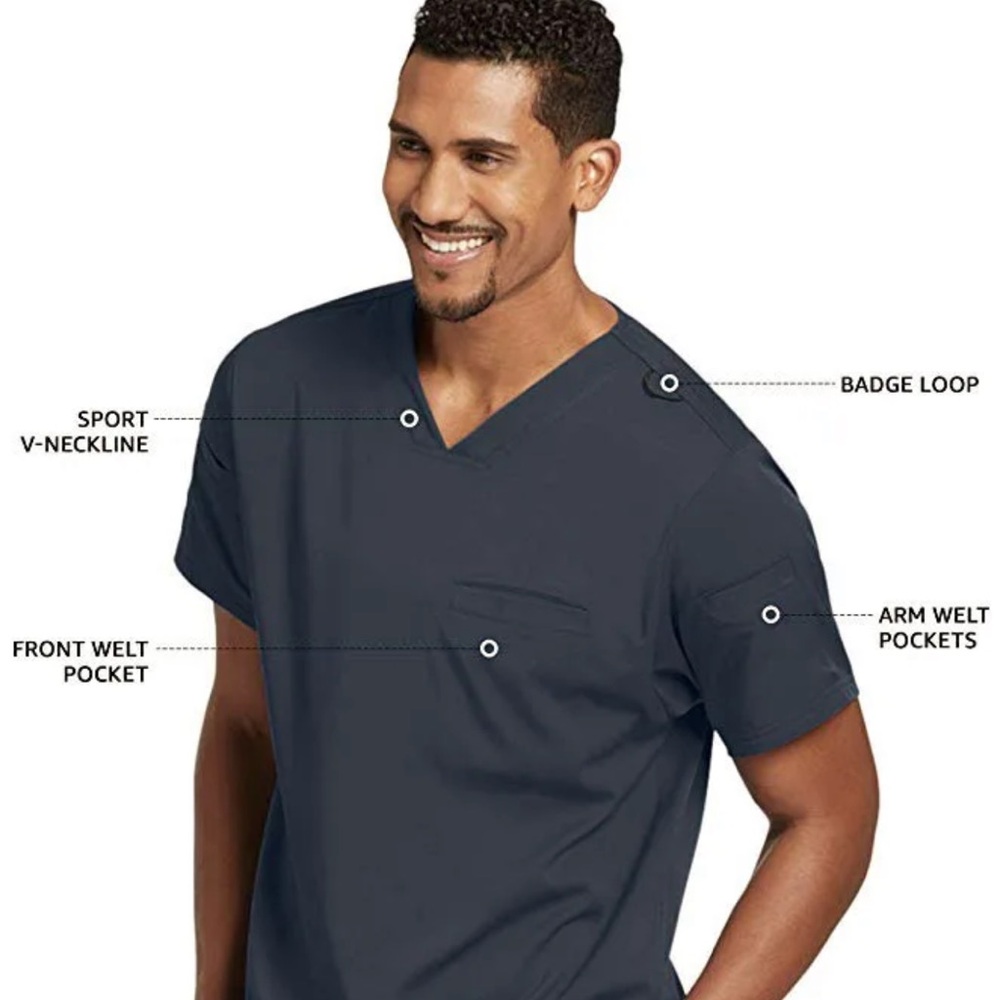 NWT-Men's Navy Greys Anatomy Scrub